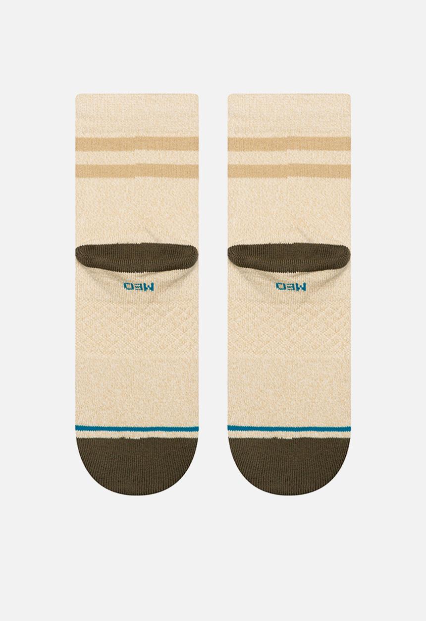 Stance Socks - Marled Stripe Quarter - Ivory