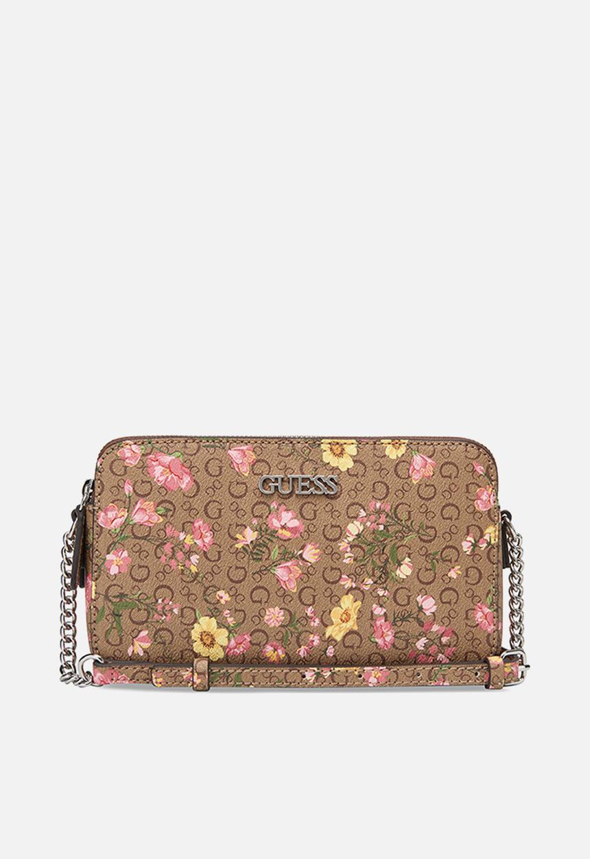 GUESS - Tidewood mini compartmnt crossbody bag - mocha multi
