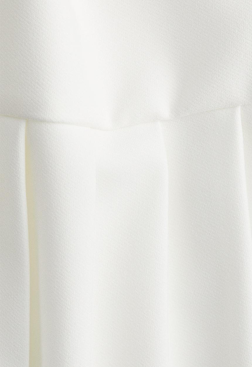 H&M - Pleated mini skirt - white