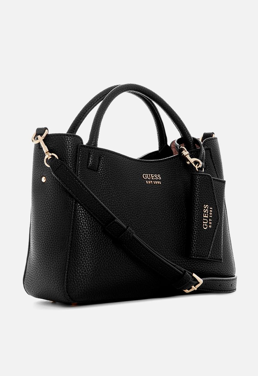 GUESS - Brento sml girlfriend satchel bag - black