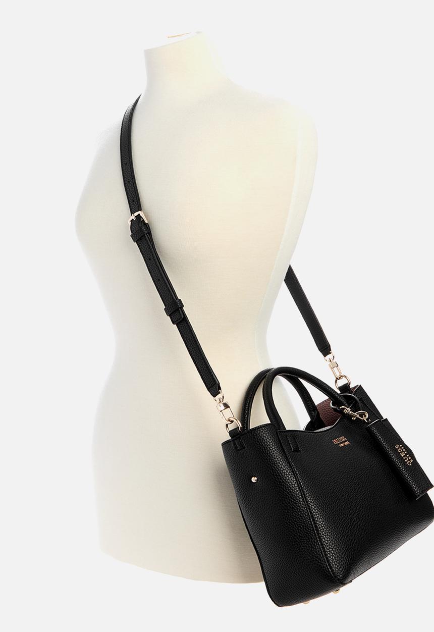 GUESS - Brento sml girlfriend satchel bag - black