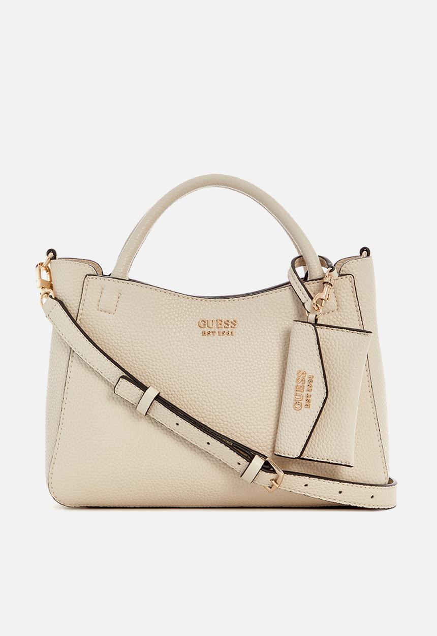 GUESS - Brento sml girlfriend satchel bag - beige