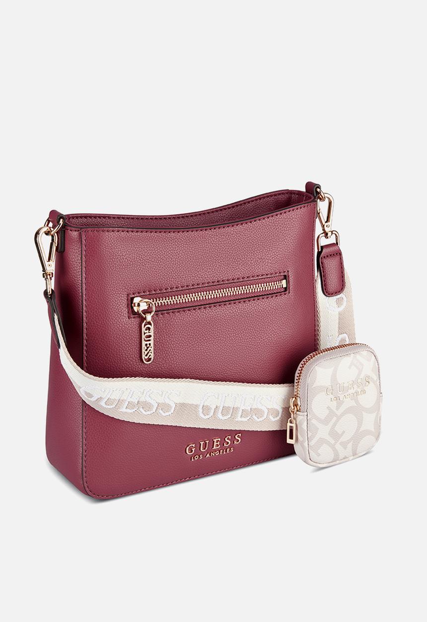 GUESS - Baxian crossbody bag - burgundy