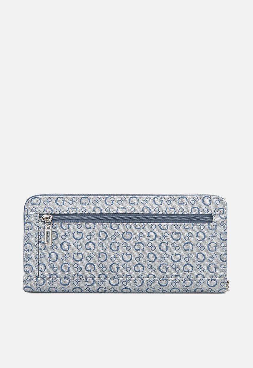 GUESS - Abbas slg zip around bag - navy