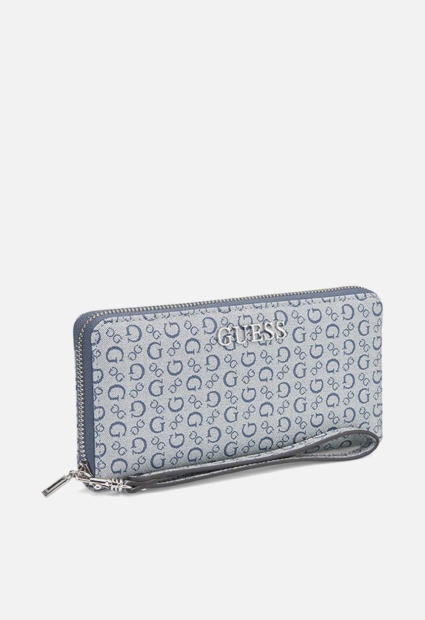 GUESS - Abbas slg zip around bag - navy