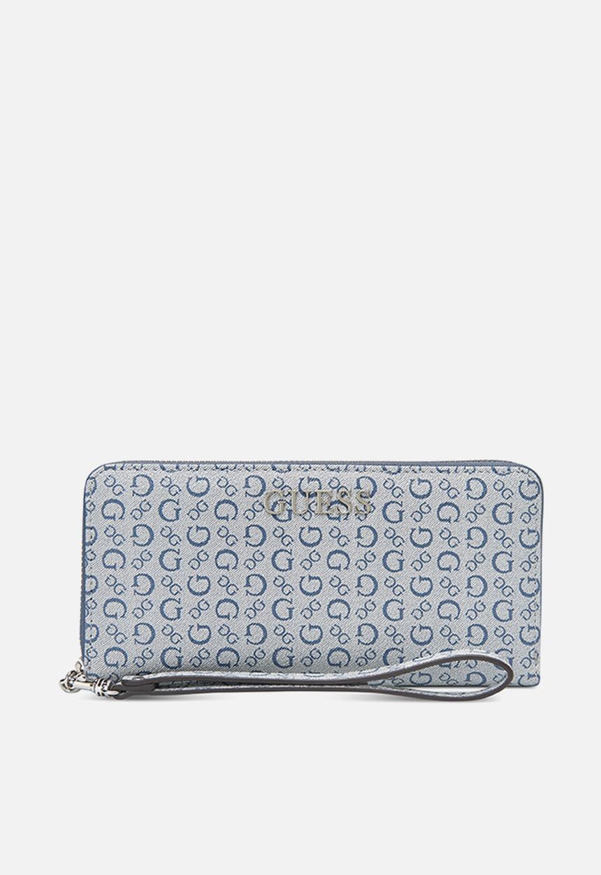 GUESS - Abbas slg zip around bag - navy