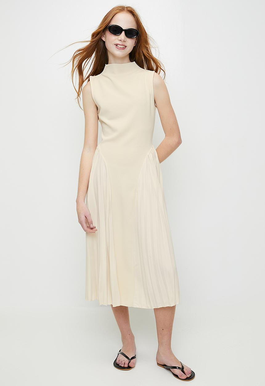 Pop Candy - Asymetrical dress - ecru