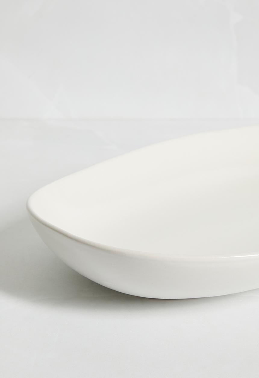 Sixth Floor - Siv serving platter - White