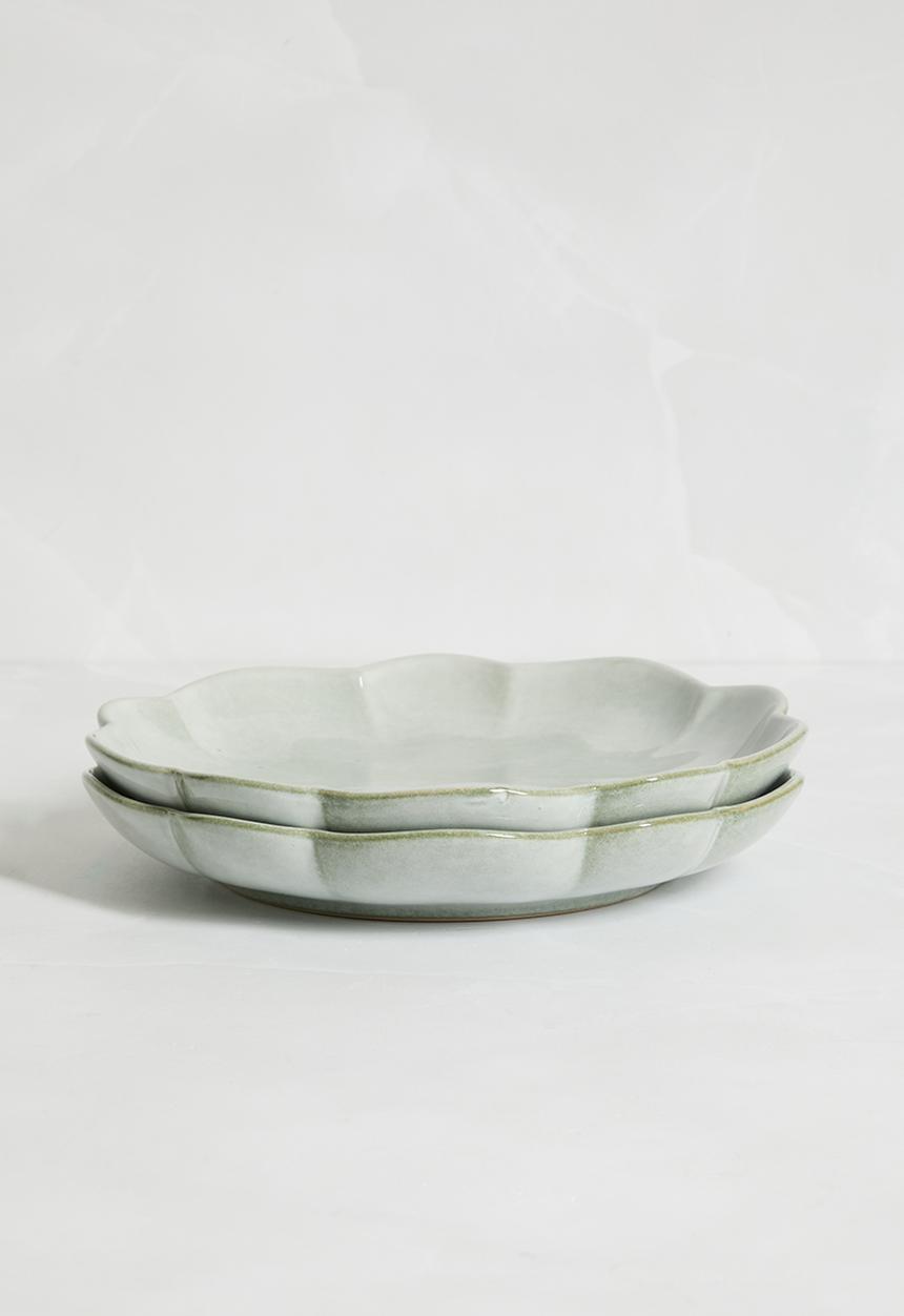 Sixth Floor - Scalloped bowls set of 2 - Natural