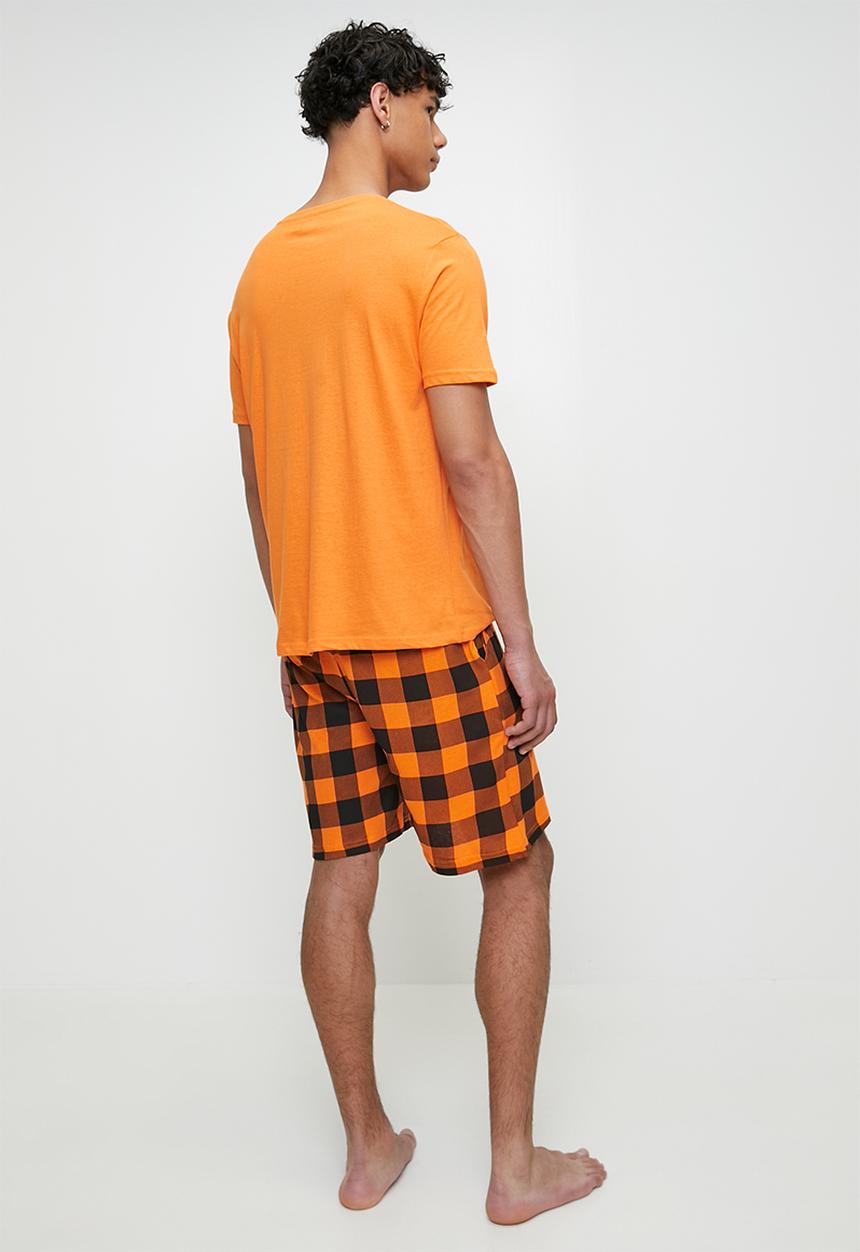 Brave Soul - Hallow Sleepwear - Orange/Black