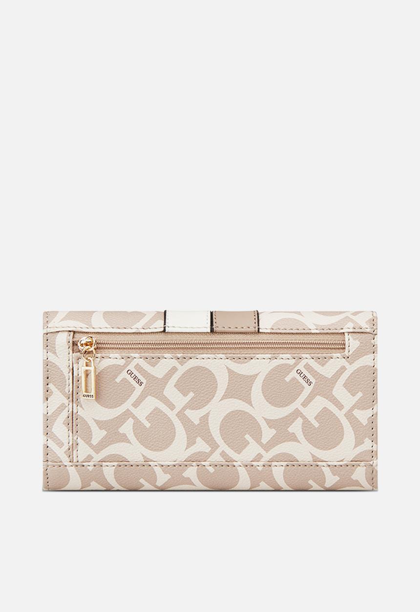 GUESS - Kerry slim clutch bag - beige