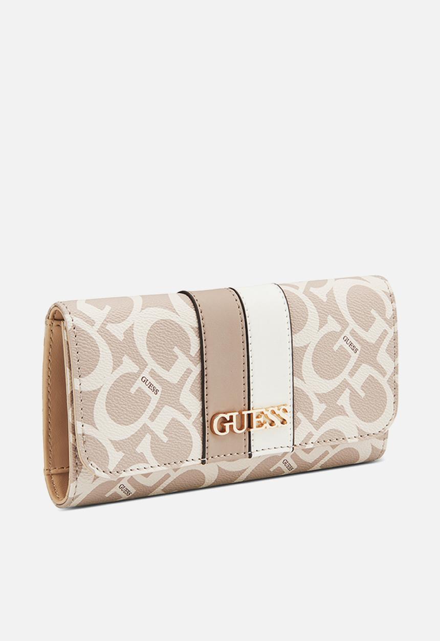 GUESS - Kerry slim clutch bag - beige