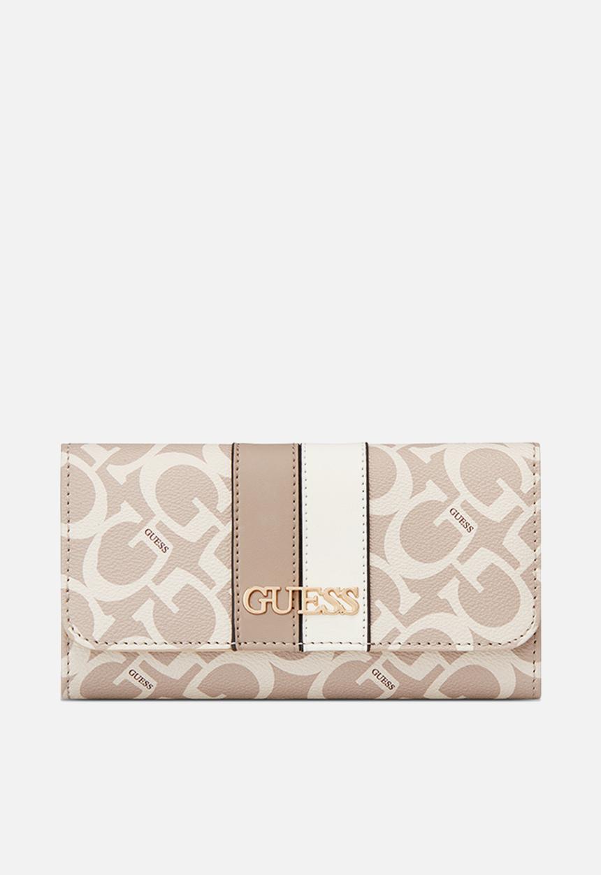 GUESS - Kerry slim clutch bag - beige