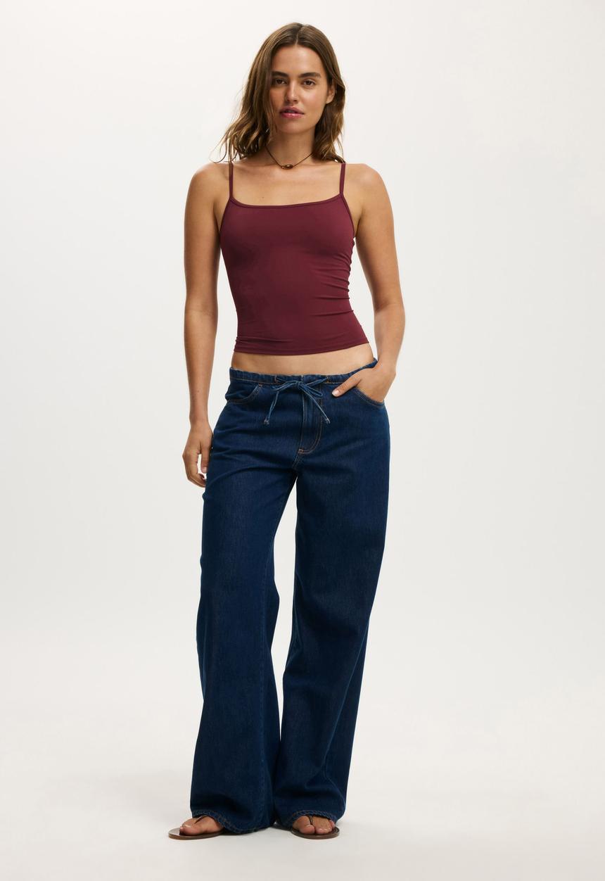 Cotton On - Lyocell wide pant - world blue