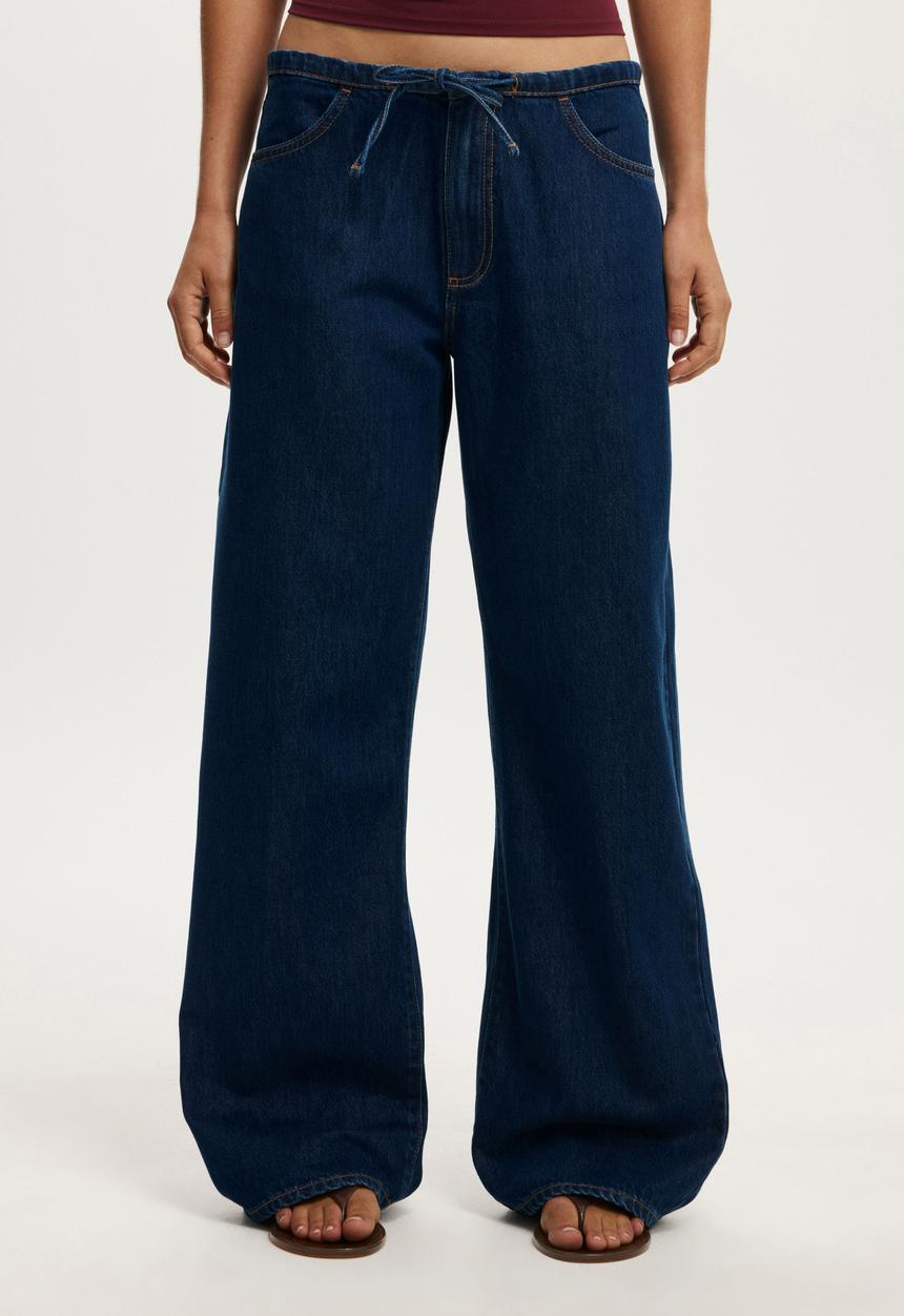 Cotton On - Lyocell wide pant - world blue