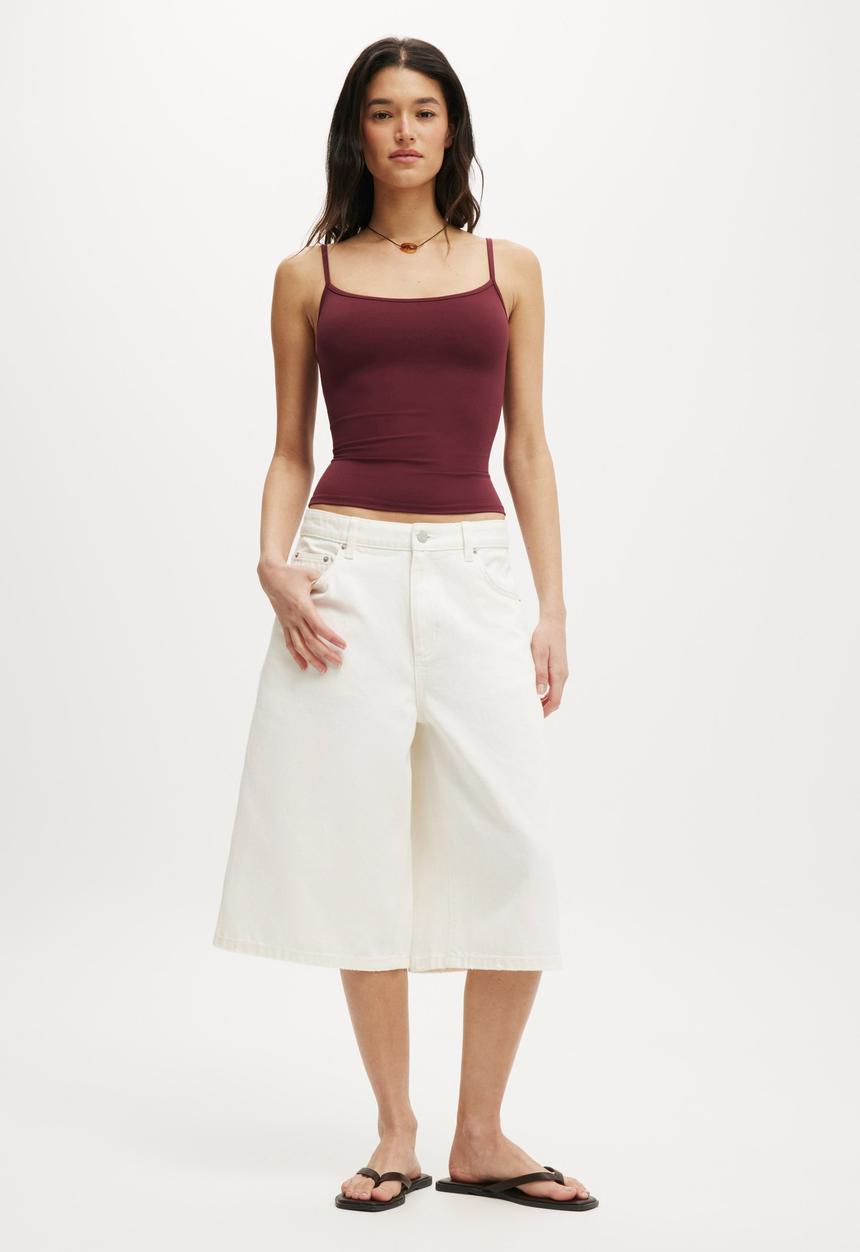Cotton On - 91 Baggy Denim Jort - White