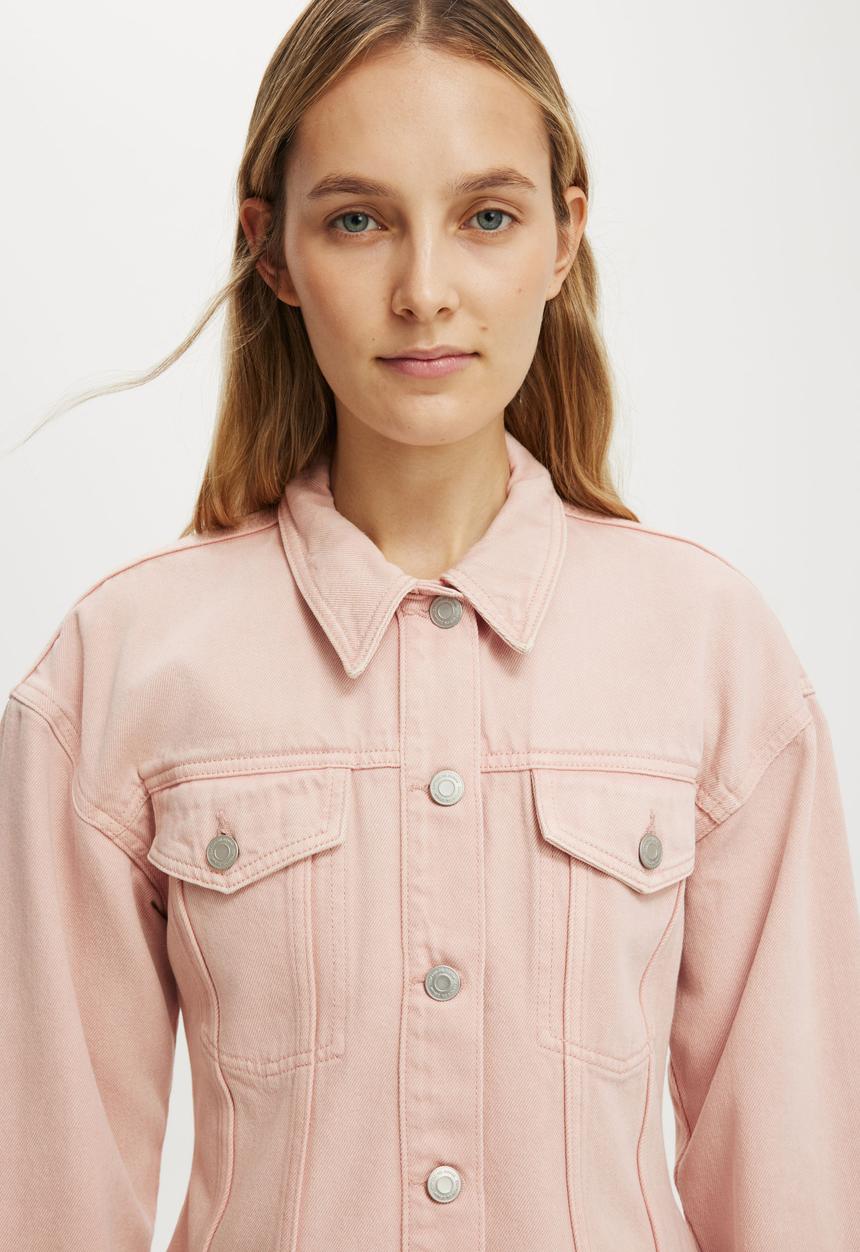 Cotton On - Alva Cinched Denim Jacket - Pretty Please