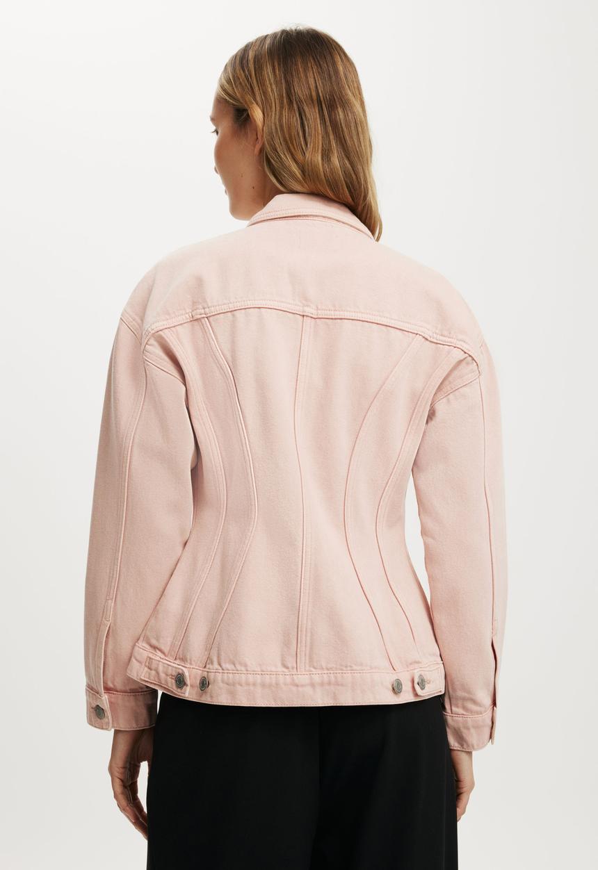Cotton On - Alva Cinched Denim Jacket - Pretty Please