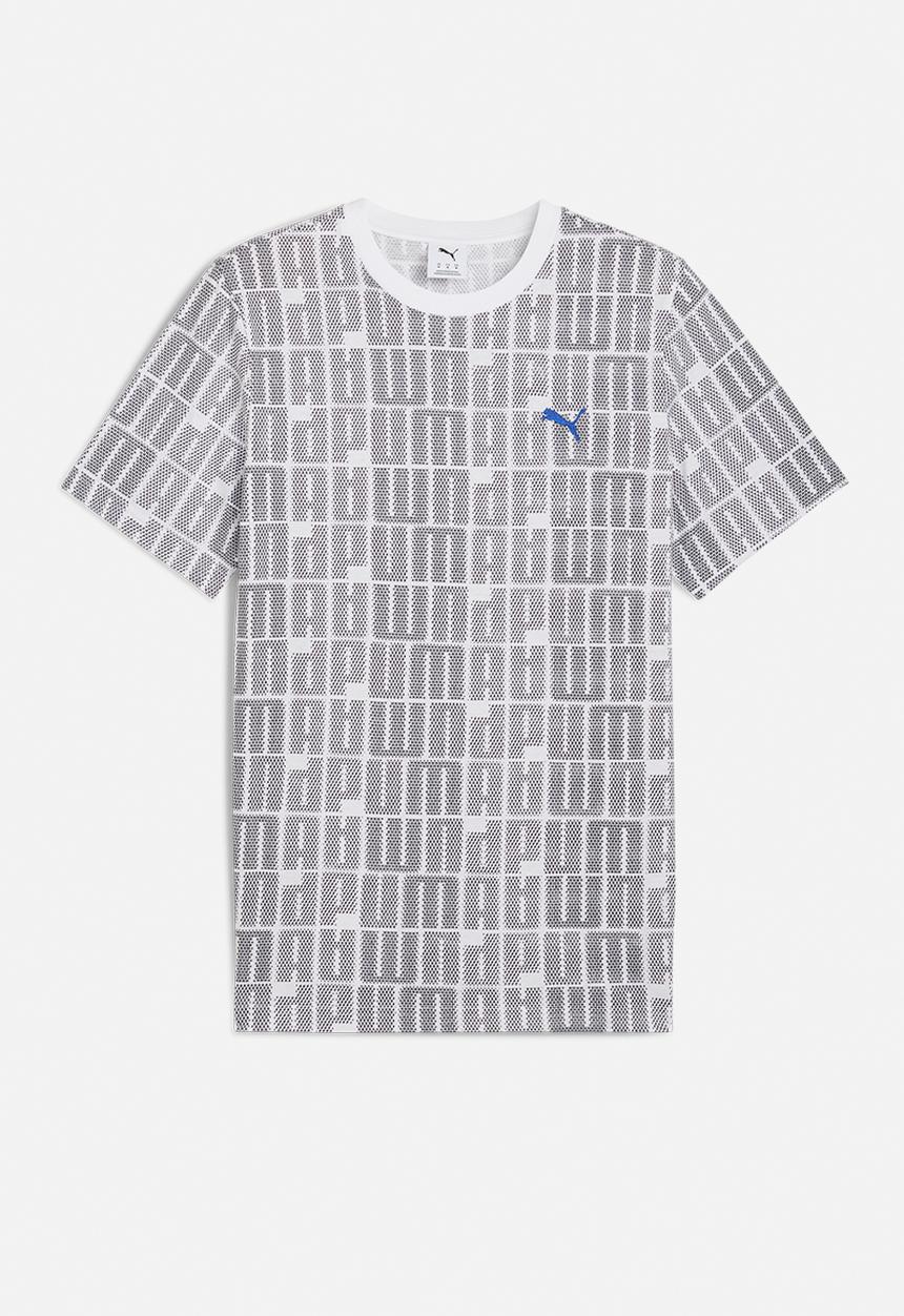 PUMA - ESS LOGO LAB AOP Tee - PUMA White