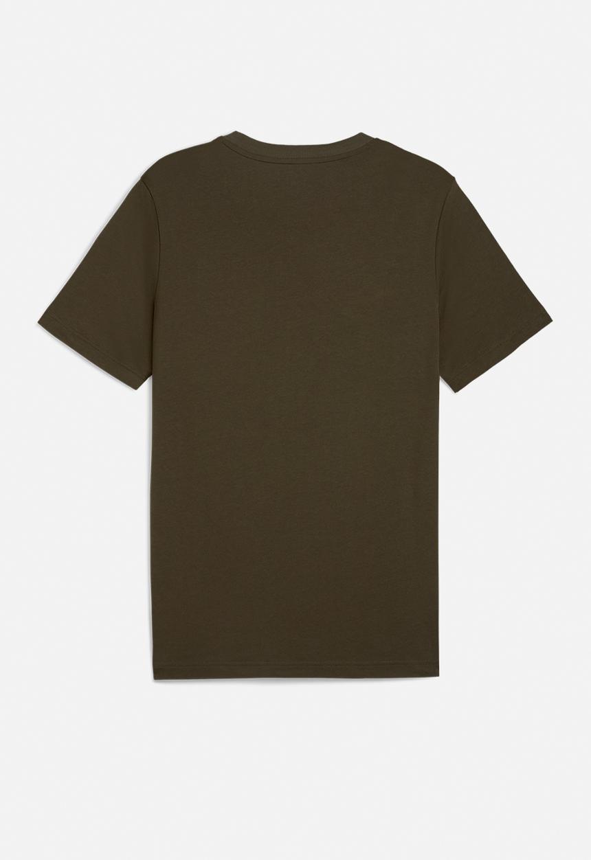 PUMA - ESS 2 COLOR Small No. 1 Logo Tee - Dark Olive