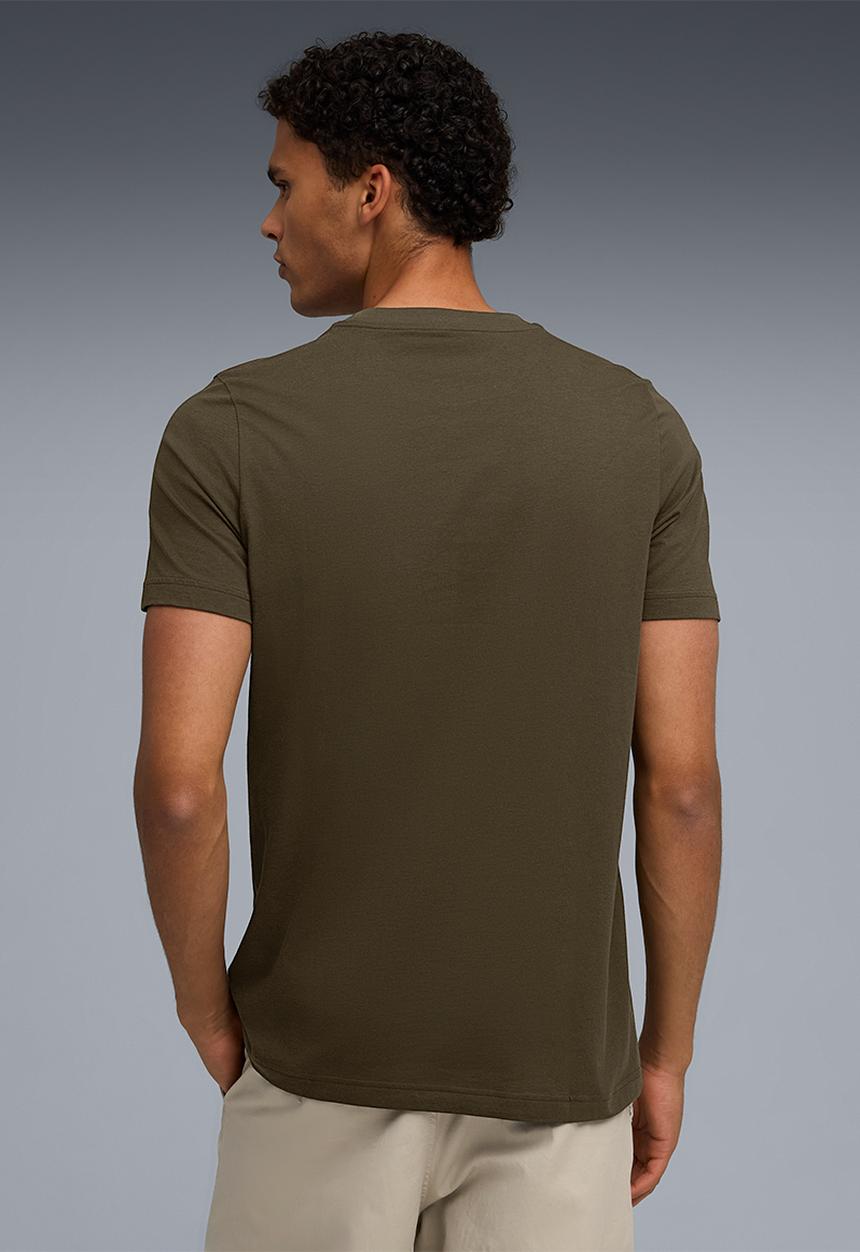 PUMA - ESS 2 COLOR Small No. 1 Logo Tee - Dark Olive