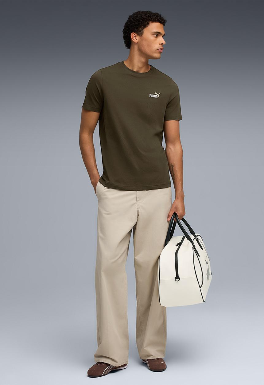 PUMA - ESS 2 COLOR Small No. 1 Logo Tee - Dark Olive