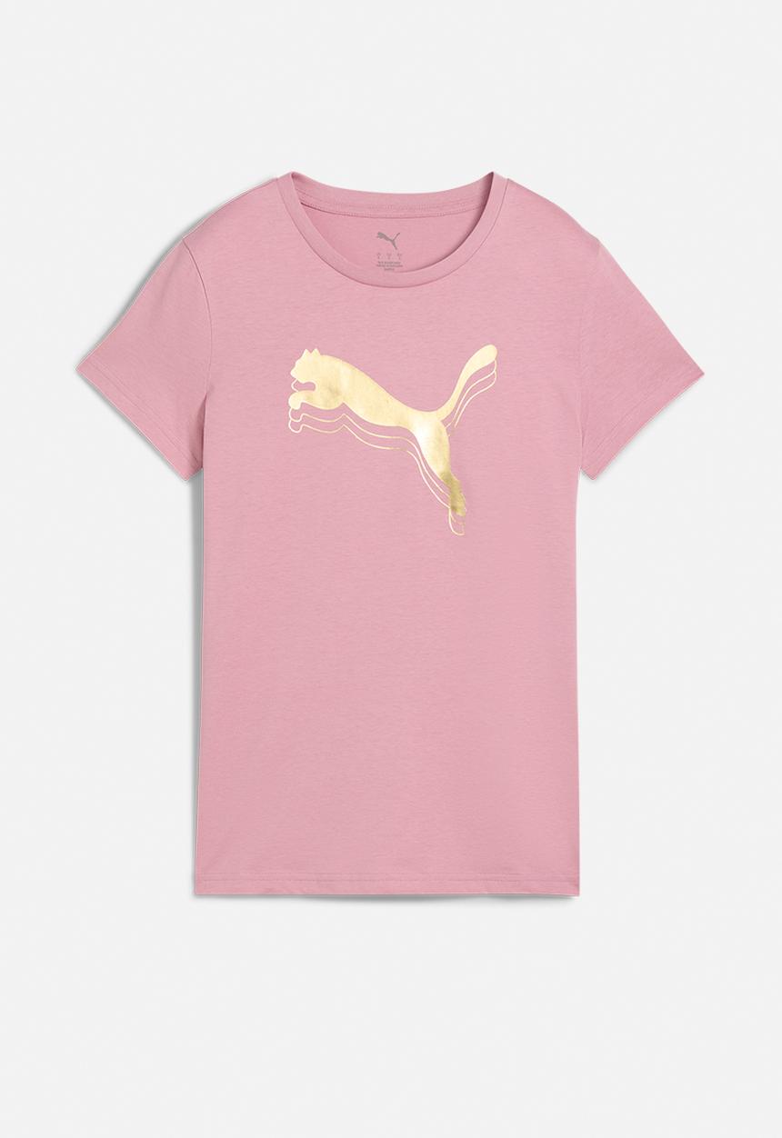 PUMA - ESS METALLIC Tee W Poised Pink-metallic