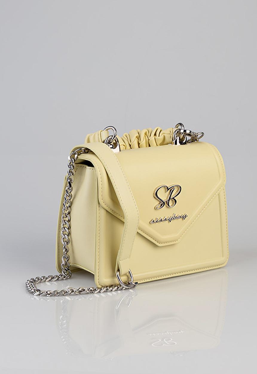 SISSY BOY - Pastel Bag Pompom Strap Bag- Yellow
