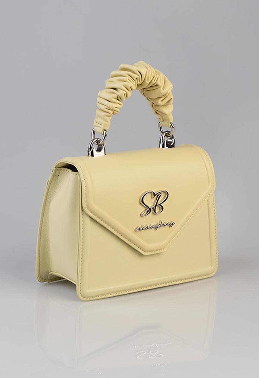 SISSY BOY - Pastel Bag Pompom Strap Bag- Yellow