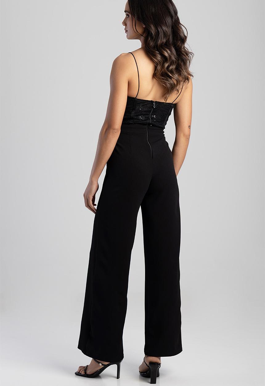 SISSY BOY - Jumpsuit With A Slight Scoop Neckline And Laid On Binding - Black