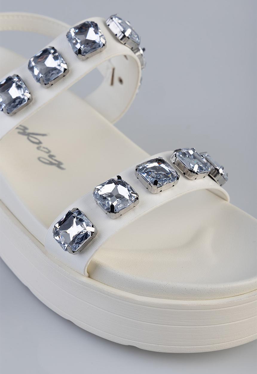 SISSY BOY - Bling platform - white