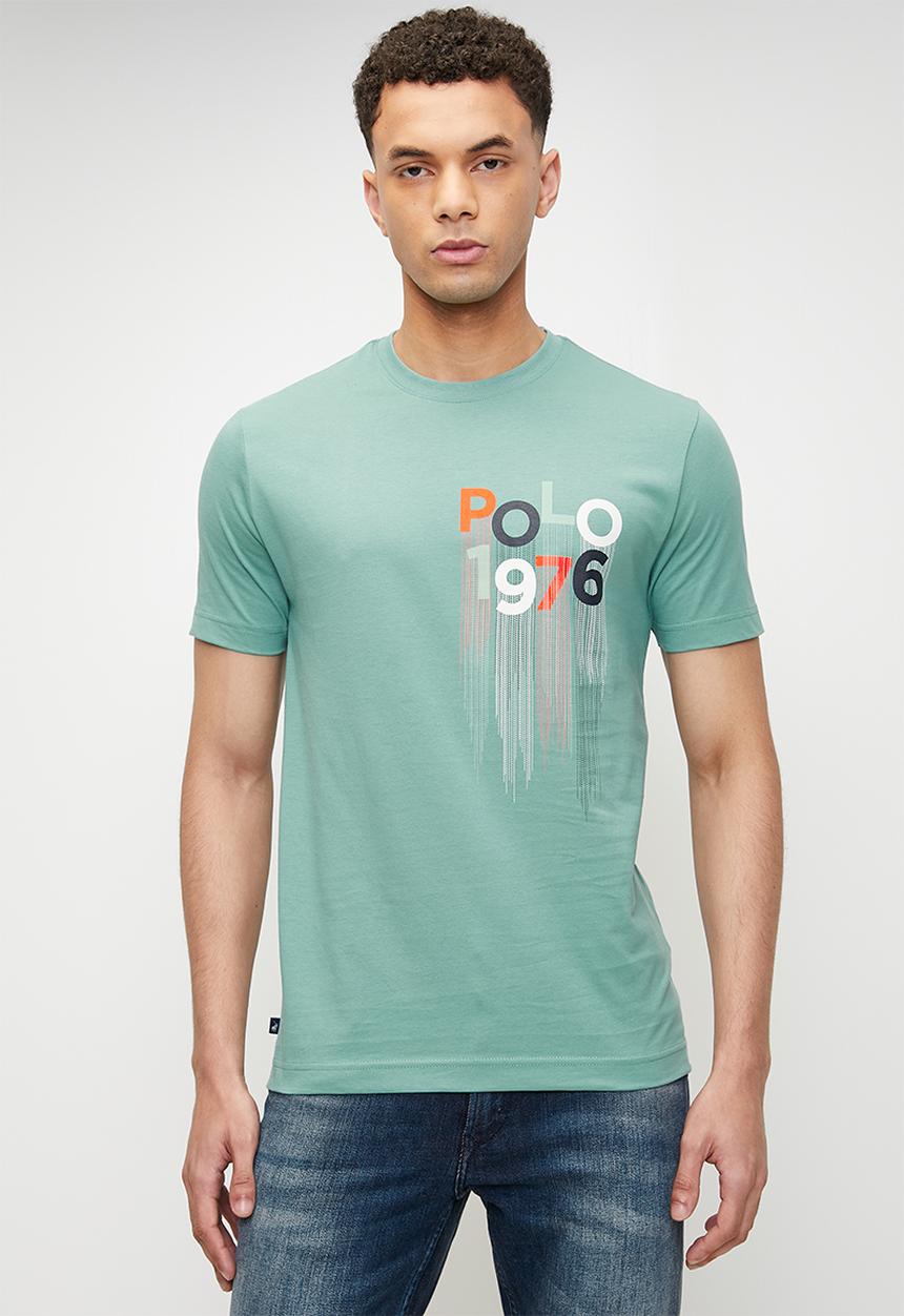 POLO - Bowie Drip Pony Ss T-Shirt - Aqua