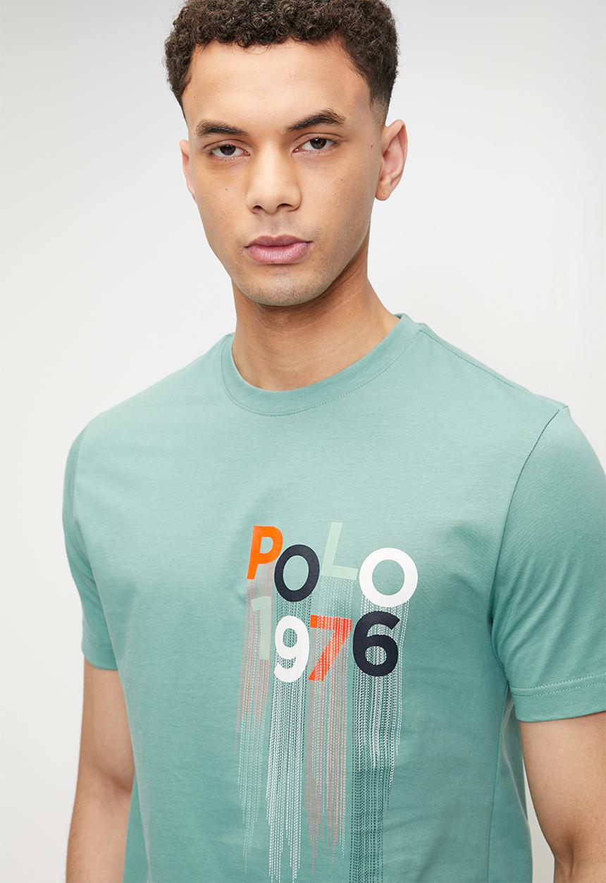 POLO - Bowie Drip Pony Ss T-Shirt - Aqua