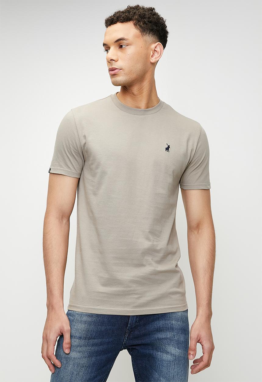 POLO - Lucas Essential Ss T-Shirt - Taupe