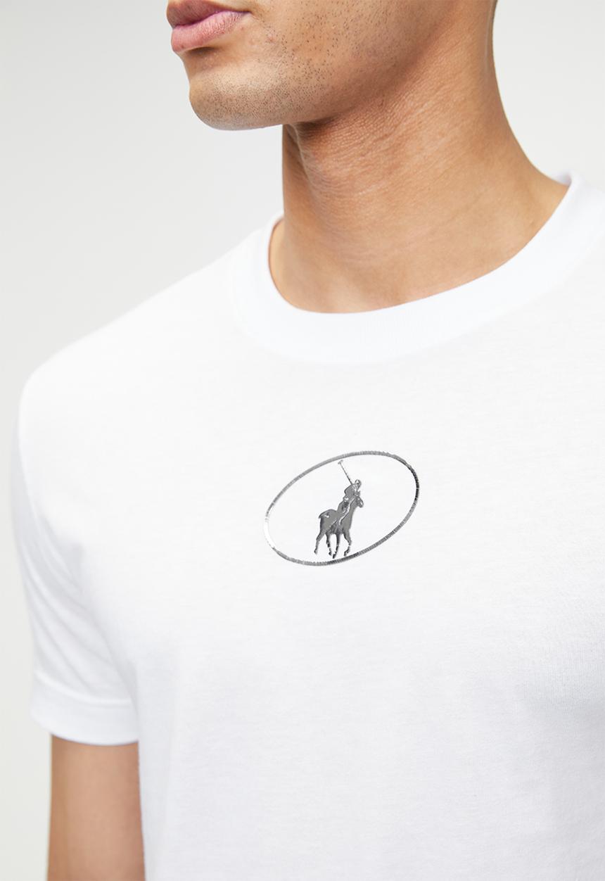 POLO - NYIKO PJC Ss Metallic Logo Tee - White
