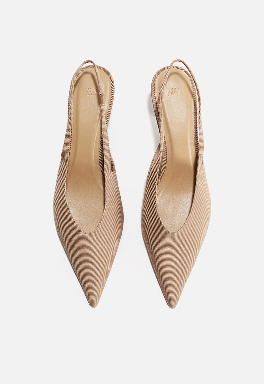 H&M - Pointed slingbacks - beige