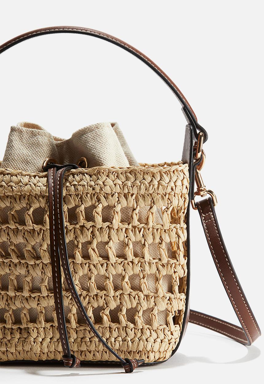 H&M - Straw crossbody bag - beige