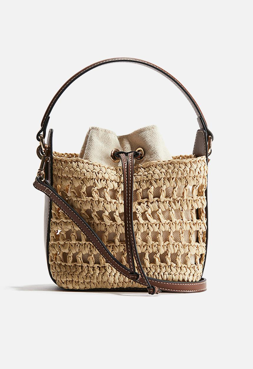 H&M - Straw crossbody bag - beige