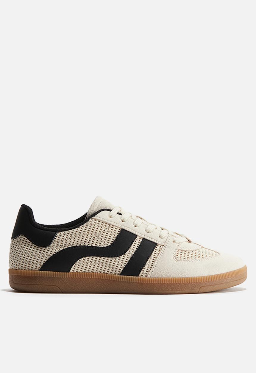 H&M - Trainers - light beige & black 