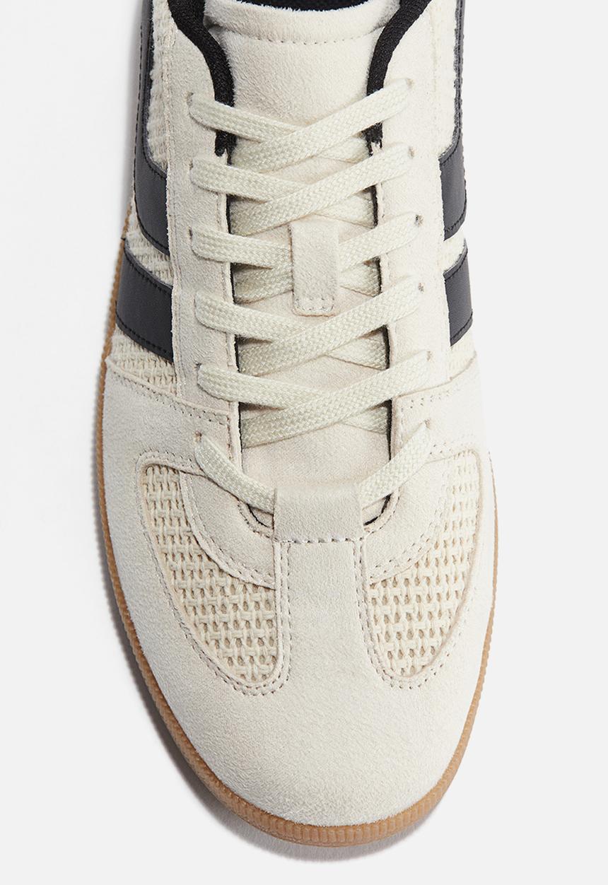 H&M - Trainers - light beige & black 