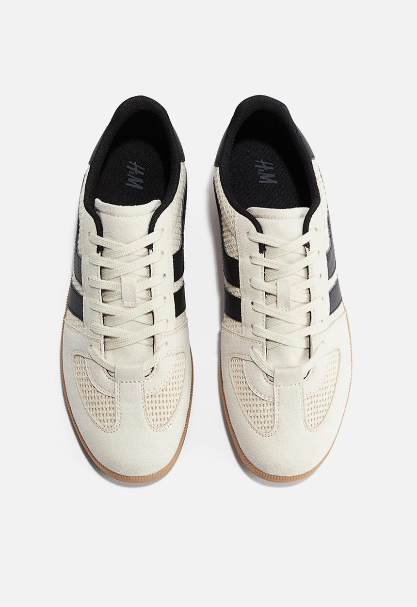 H&M - Trainers - light beige & black 