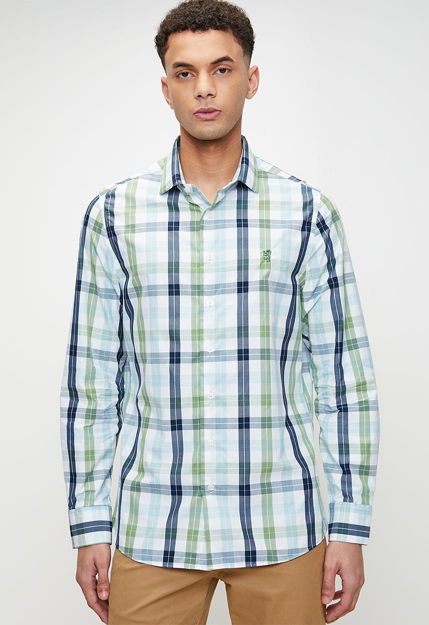 Pringle of Scotland - Collin ls tailored shirt - blue