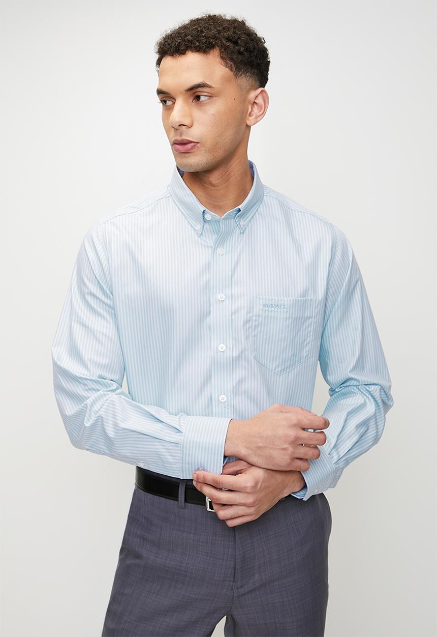 Pringle of Scotland - Roland ls classic shirt - blue