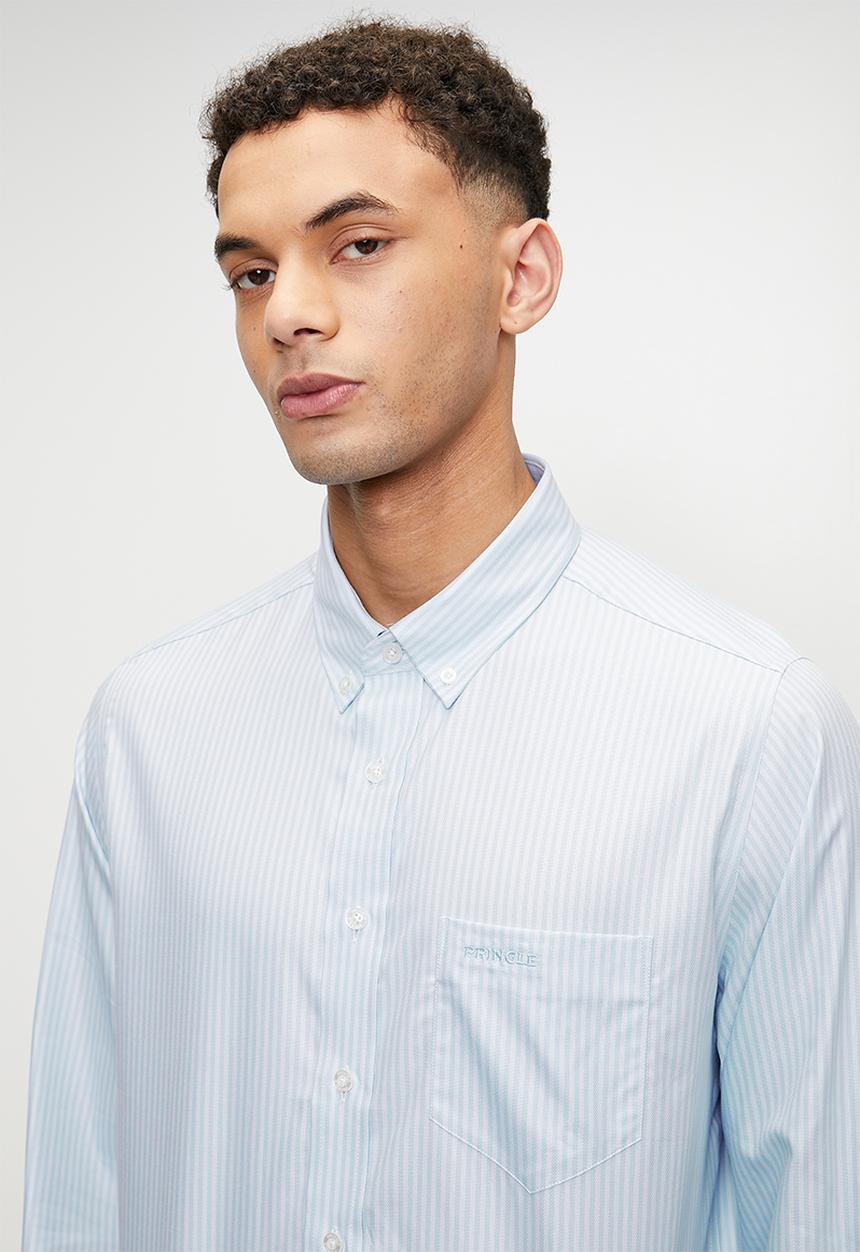 Pringle of Scotland - Roland ls classic shirt - blue