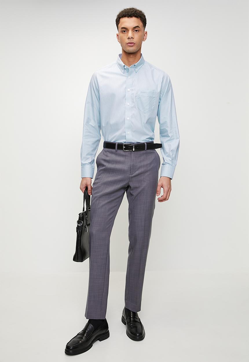 Pringle of Scotland - Roland ls classic shirt - blue