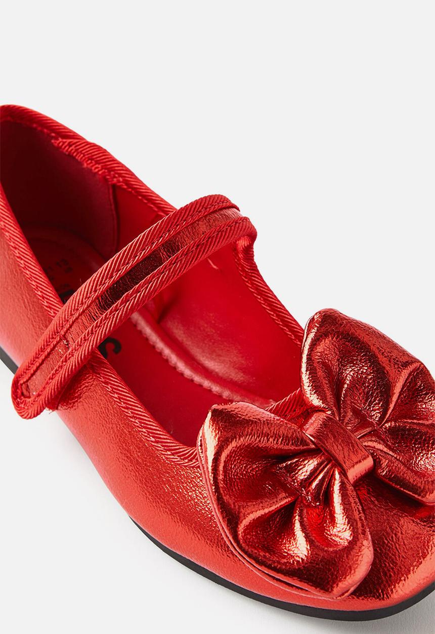 Cotton On - Olivia ballet flat - varsity red/bow