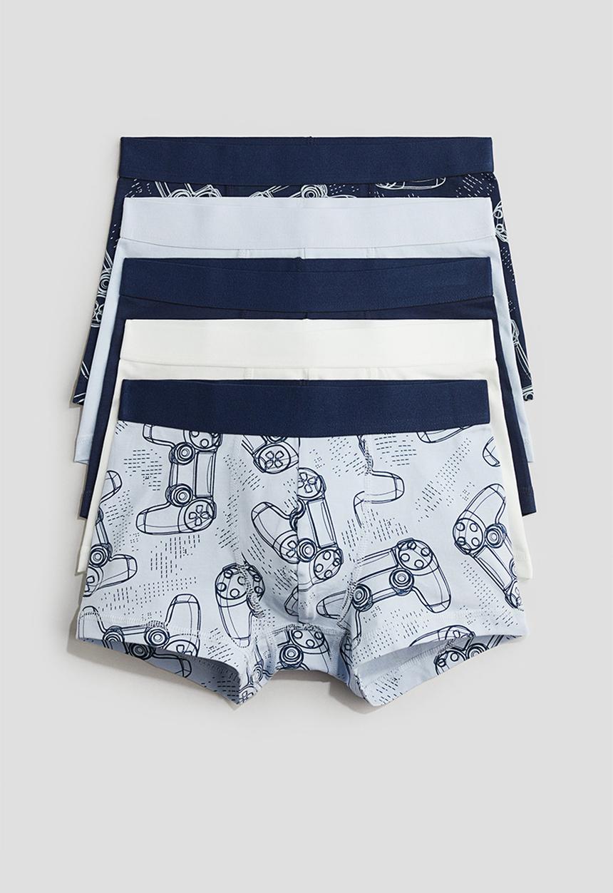 H&M - 5-Pack trunks - blue/game controllers