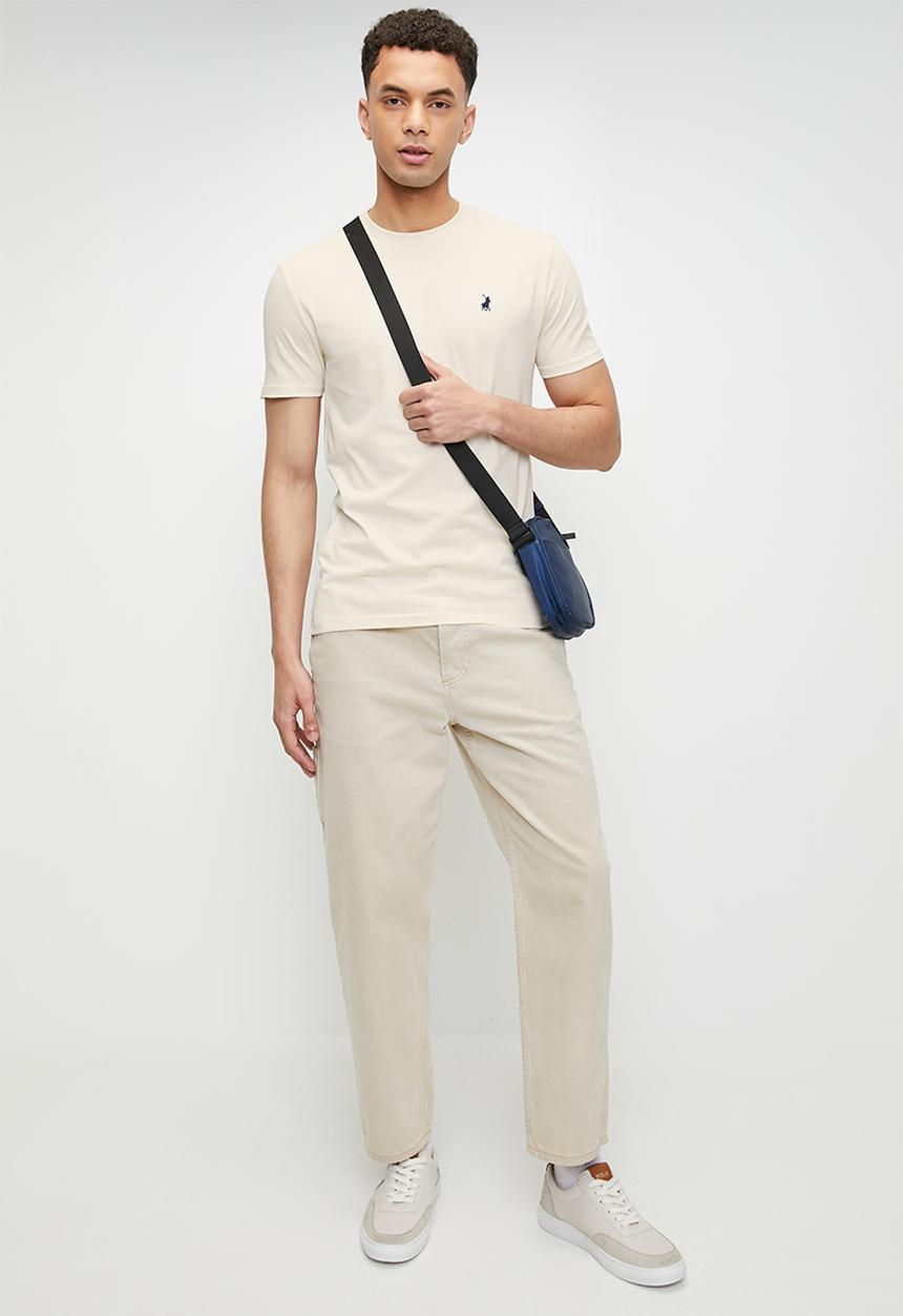 POLO - Lucas essential short sleeve T-shirt - stone	