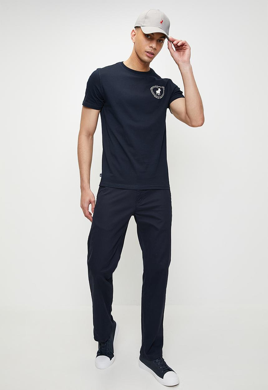 POLO - Cole hd print short sleeve T-shirt - navy	