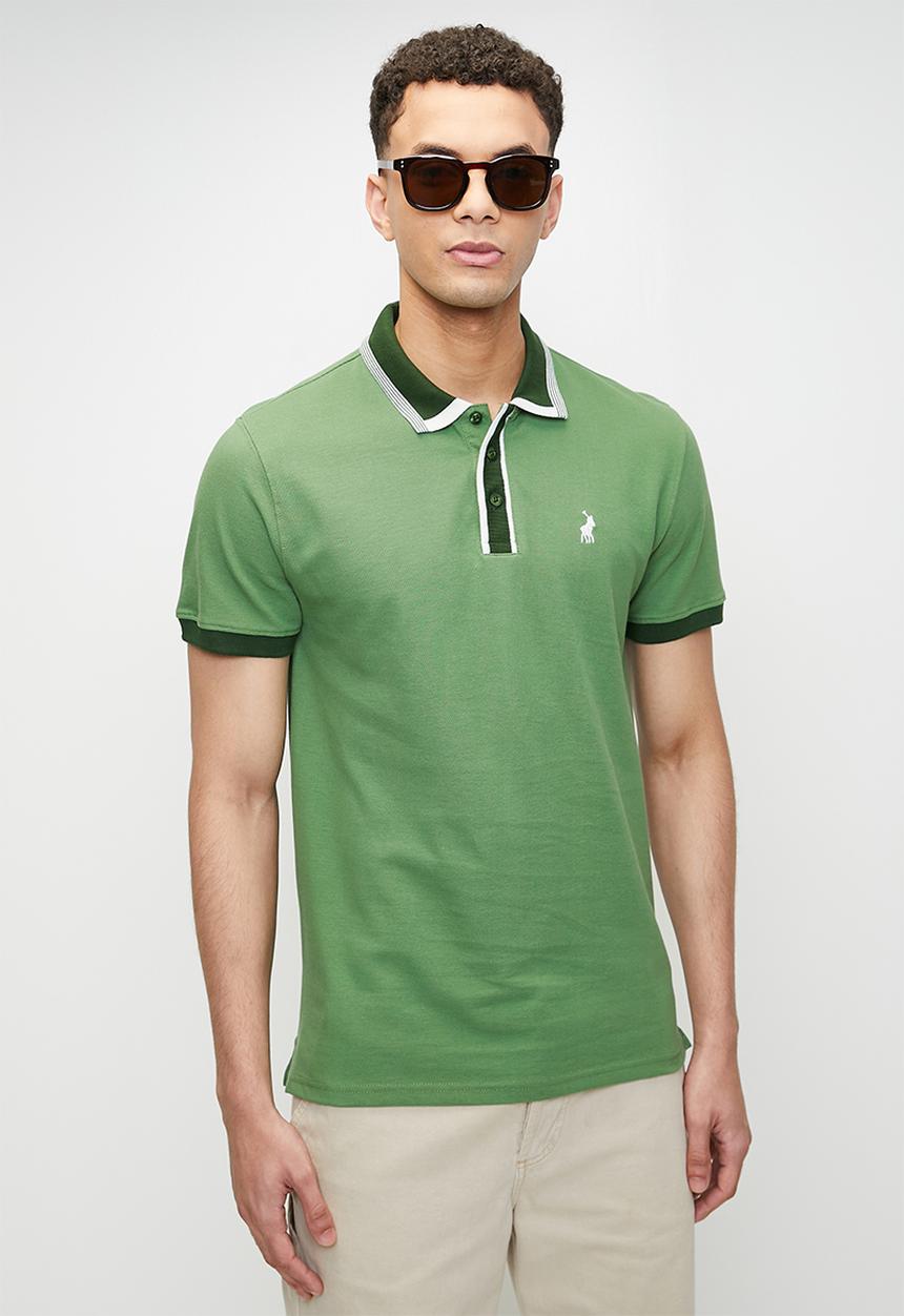 POLO - Tipped Pony Short Sleeve Golfer - Green